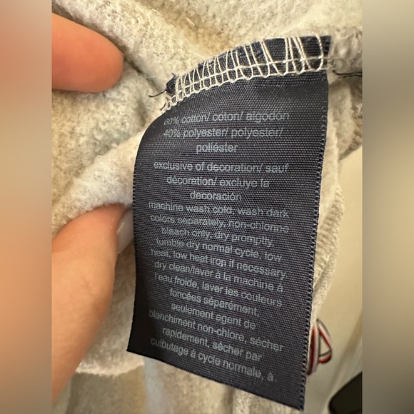 Tommy Hilfiger | Gray Sweatshirt with Ribbon Details - Picture 6 of 8